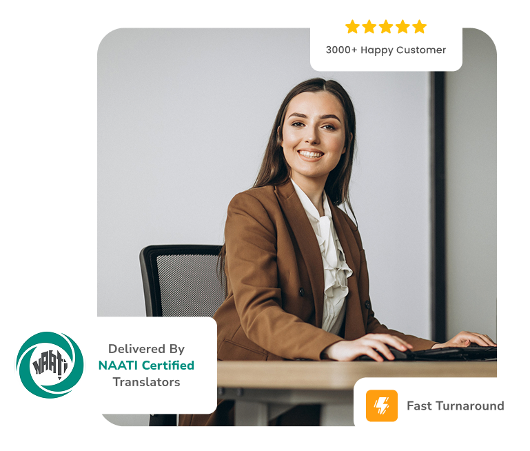 NAATI certified translator with happy customer rating and fast turnaround