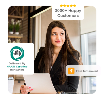 NAATI certified translator with happy customer rating and fast turnaround